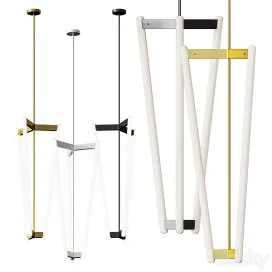 Tube chandelier lamp